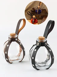 Medieval Witch Magic Potion Bottle PU Leather Leather Stand Set Belt Accessories Alchemist Role Playing Accessories