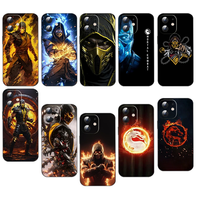 A-18 Scorpion Sub Zero Mortal Kombat Soft Silicone Case for Xiaomi Redmi 8 8A 9 9A 9T 9C 10 10X 10 Pro 13 4G 5G  13C 4G  A3 4G