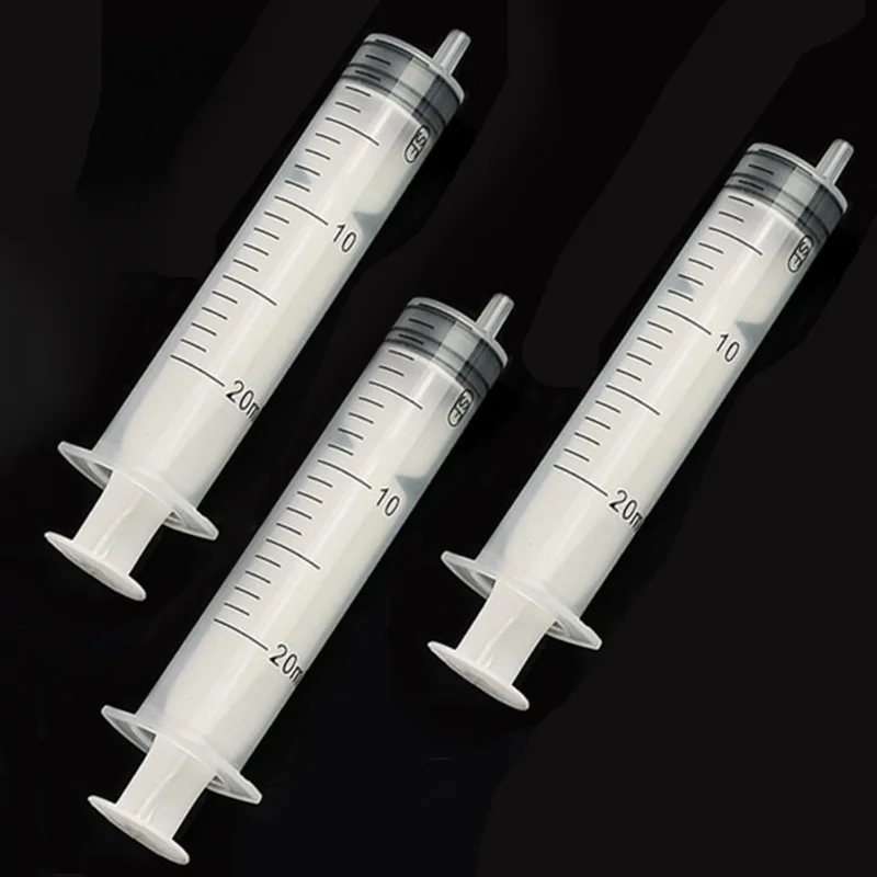 5Pcs 20ml Needle-Free Plastic Syringes Disposable Measuring Tubes Small Pet Feeding Liquid Sampling Tools