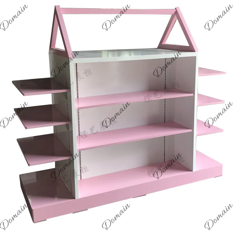 Nakajima Display Cabinet Maternal and Infant Store Paint Shelf Round Island Cabinet Double-sided Nakajima Display Cabinet