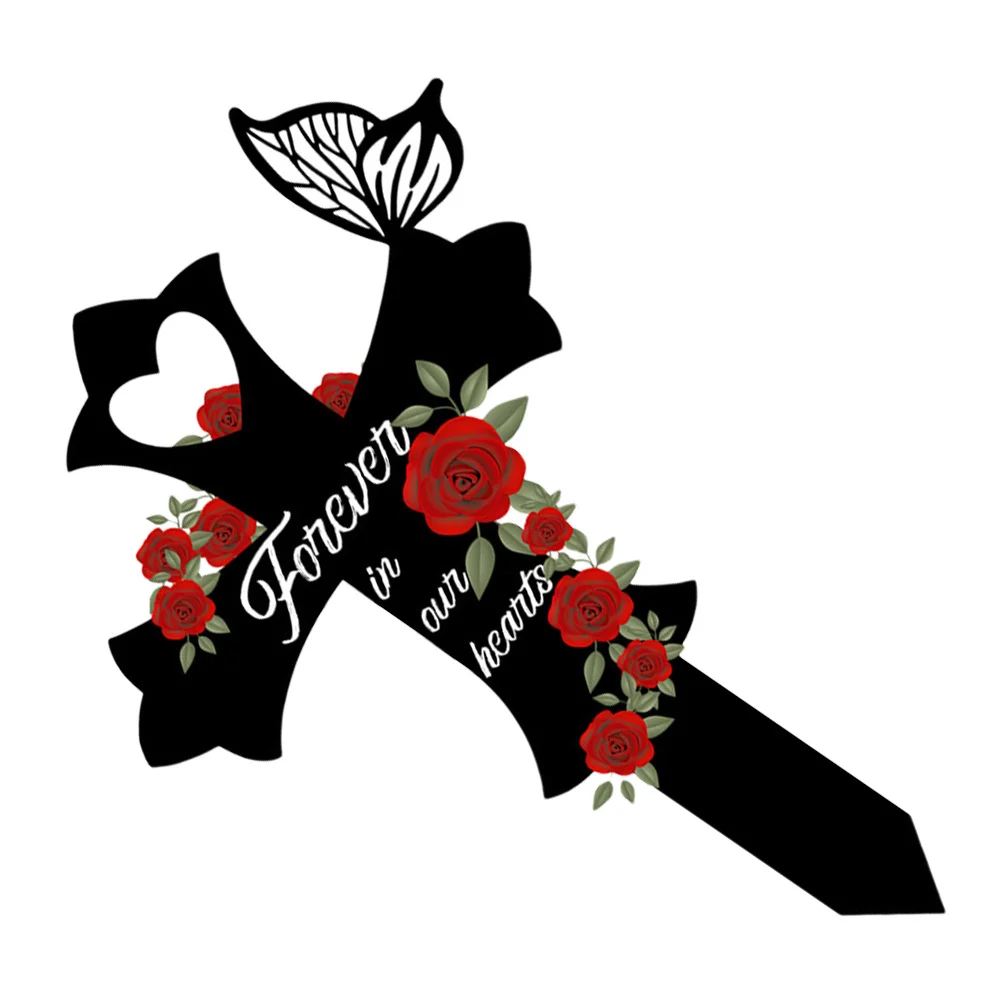 مقبرة القبر عبر حصة معدنية تذكارية الديكور حديقة ساحة النحت في الهواء الطلق علامة تذكارية علامة معدنية الصليب حديقة حصة