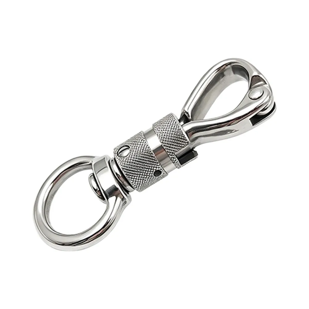 Stainless Steel Swivel Snap Hook 113mm Length for Horse Harnesses and Pet Leashes Featuring Smooth Opening and Reduction