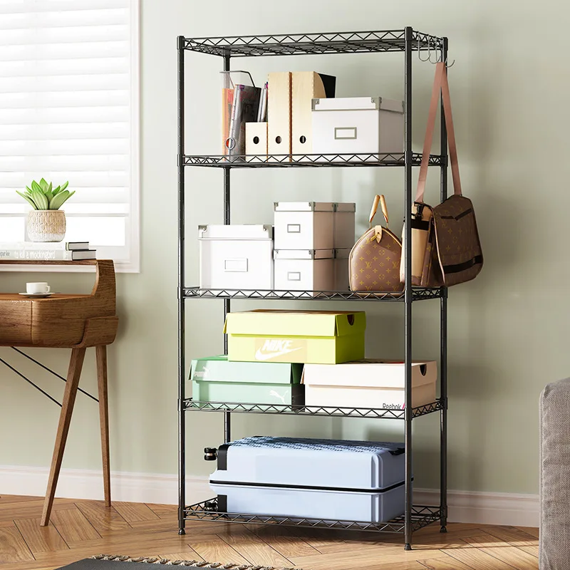 رف تخزين معدني مكون من 5 طبقات رفوف سلكية للمطبخ والمكتب وحدة المرآب #5