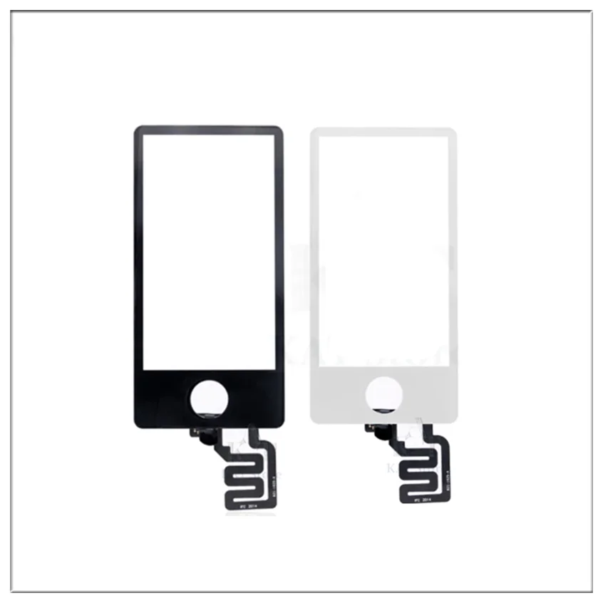 10Pcs Touch Screen Glass Lens With Digitizer Panel White Black for iPod Nano 7 7th Gen LCD Display Replacement Parts