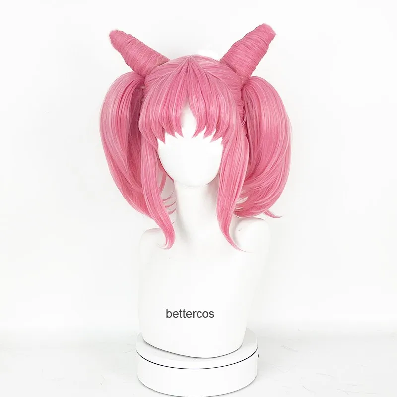 High Quality Sailor Chibi Usa Chibiusa Wigs Short Pink With Ponytail Clip Heat Resistant Synthetic Hair Cosplay Wig + Wig Cap image 2