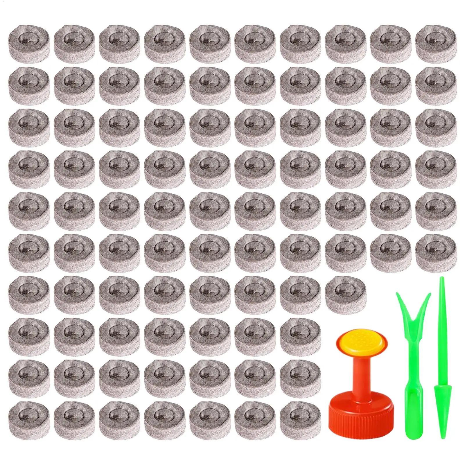 Peat Pods 100 Piece Potting Pod 30mm Soil Pellets For Indoor Gardening Outdoor Vegetable Flower Bed Terrarium Hydroponic Lawn