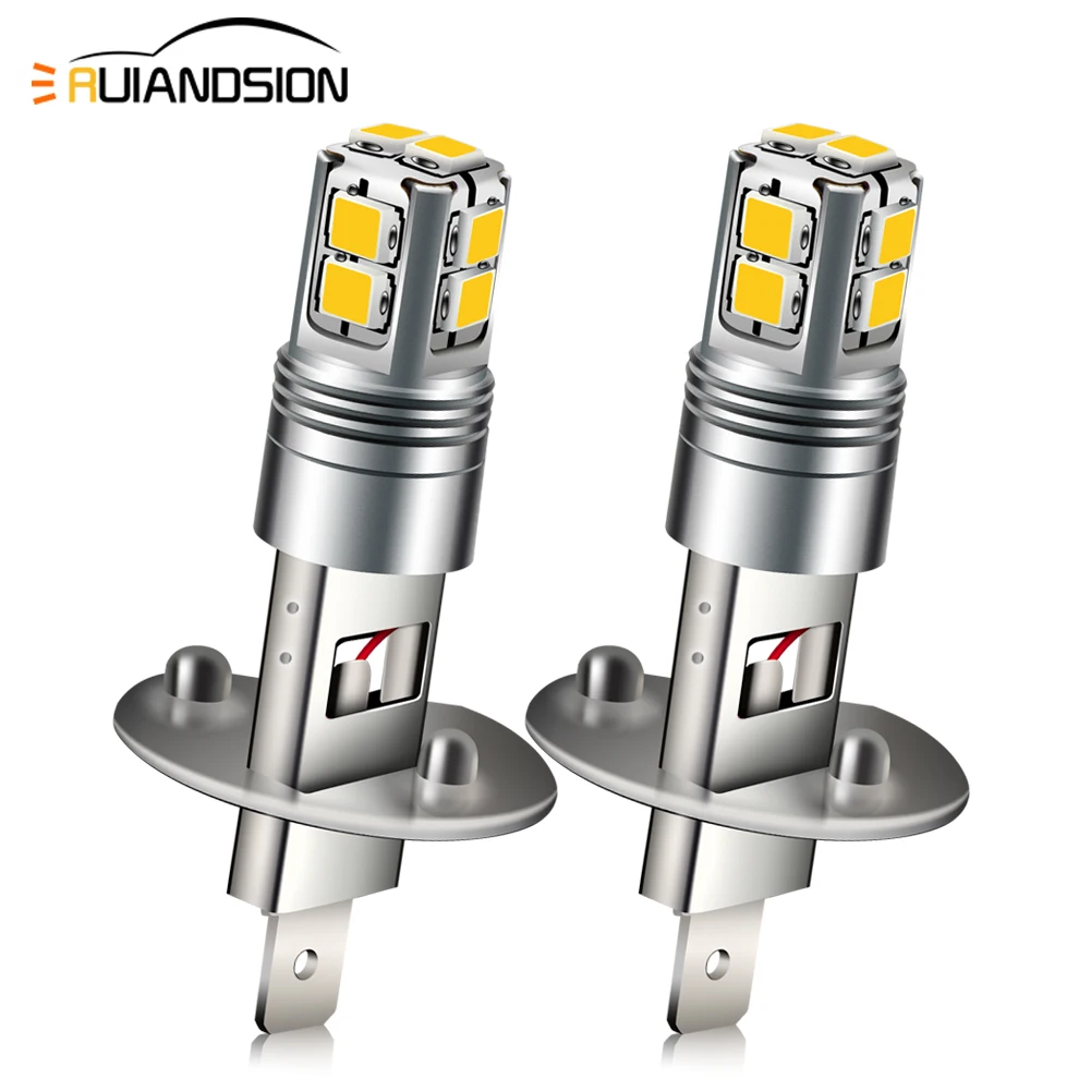 6-40 فولت H1 H3 مصباح LED فائق السطوع CANBUS لمبات 3 واط مصباح أمامي أبيض دافئ للسيارة البحرية قافلة بيضاء أضواء الضباب السيارات الأحمر الأصفر #1