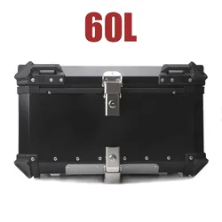 60L Liter Motorcycle Luggage Trunk Top Box Case Waterproof Helmet Aluminum Topbox Storage Topcase for Honda BMW Yamaha Kawasaki