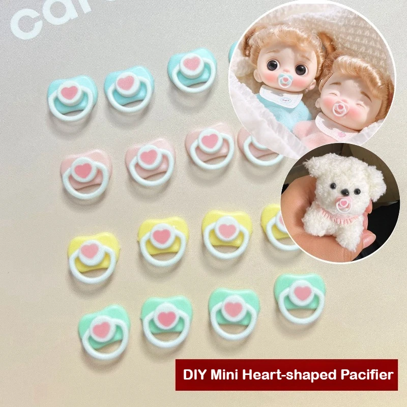 Nori-Mini chupete para muñeca DIY, suministros para jugar a las casitas, pezones simulados para muñeca OB11 BJD, accesorios para chupete de bebé, 1 ud.