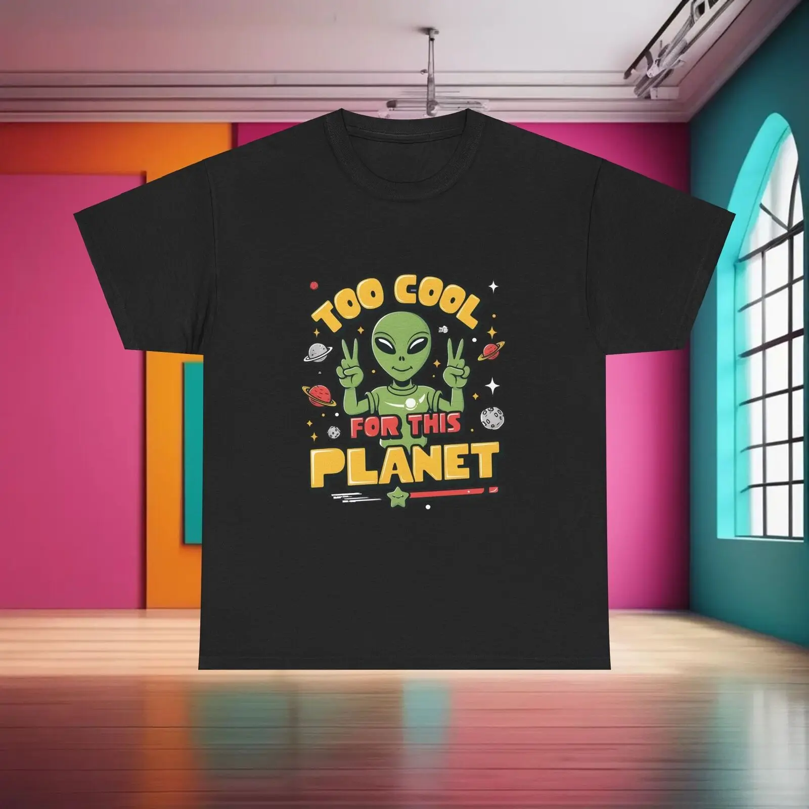 

Крутая футболка Alien из городского хлопка