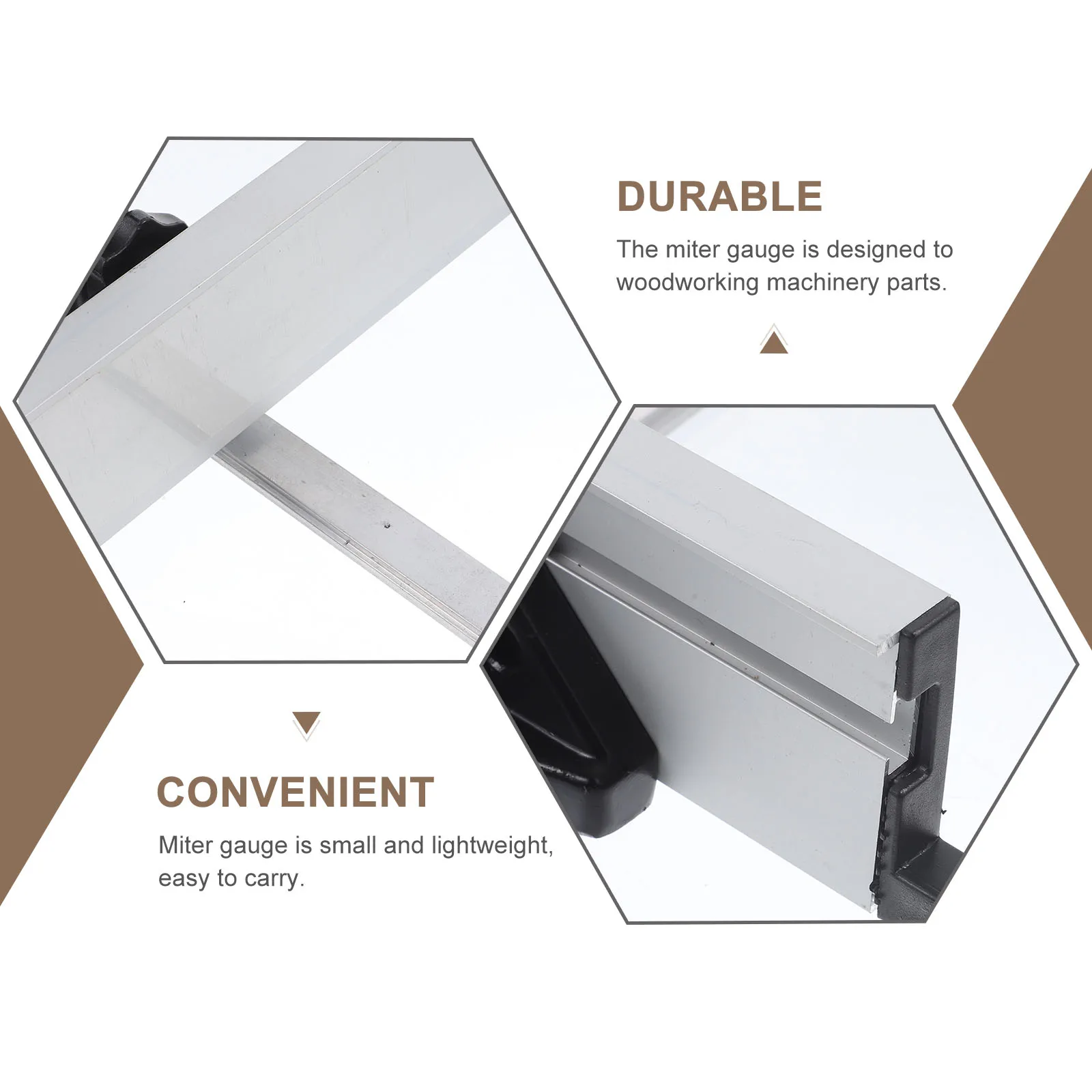 

Aluminum Alloy Miter Gauge Precision Woodworking Ruler Table Saw Fence System Router Table Accessories Lightweight Durable Angle