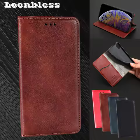 Retro Leather Flip Cover For Tecno Camon 18P 18T 12 18 16 16S 17P 17 15 Air Pro Premier itel A16 Plus A48 A25 Case Book Cover