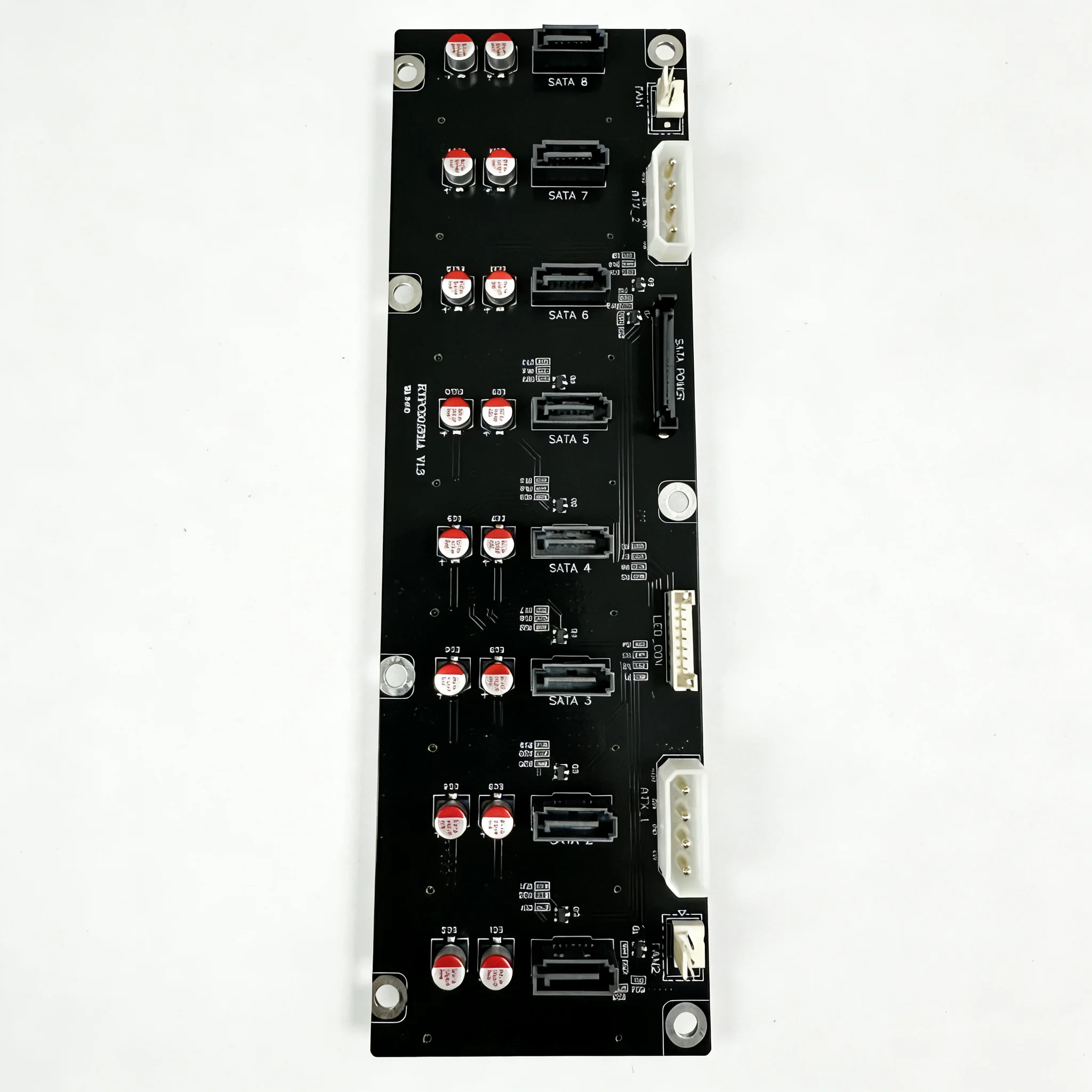 Server Backplane N3 Circuit Board 8 SAS 7+7+15Pin HDD Adapter Motherboard Molex 4pin Power Supply 3pin Fan Header