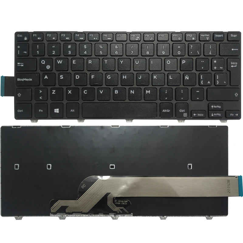 New Spanish/US/Latin/Brazil Keyboard For Dell Inspiron 14 3000 3452 3458 3459 3442 3467 5447 5448 5441 5455 5458 5457 5459 7447