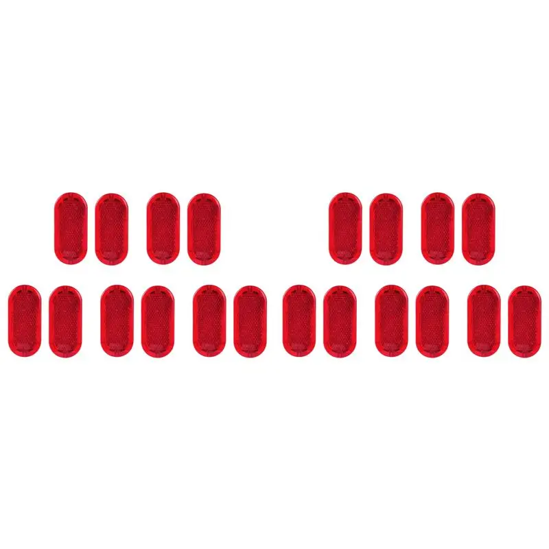 

20Pcs Red Interior Door Panel Warning Light Cap Reflector For Polo Beetle Caddy Touran 6Q0947419