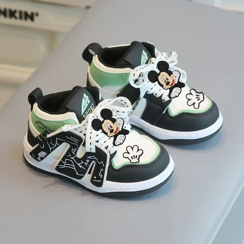 

Disney Children's Board Shoes New Cartoon Girls Casual Shoes Spring and Autumn Boys Sports Shoes Student Mickey Mouse Minnie
