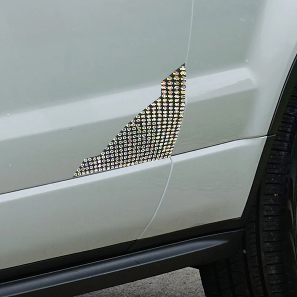 

8pcs Car Door Protective Film Anti-scratch Bumper Sticker Bling Edge Protectors Anti-collision Strip Car Door Sill Stickers
