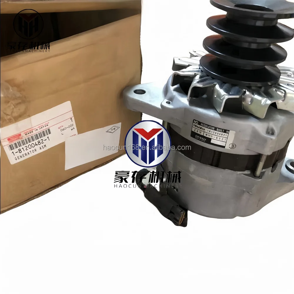 High quality Ex-factory price Generator Excavator Alternator Generator 1-81200482-1 1-81100414-1 for 6HK1