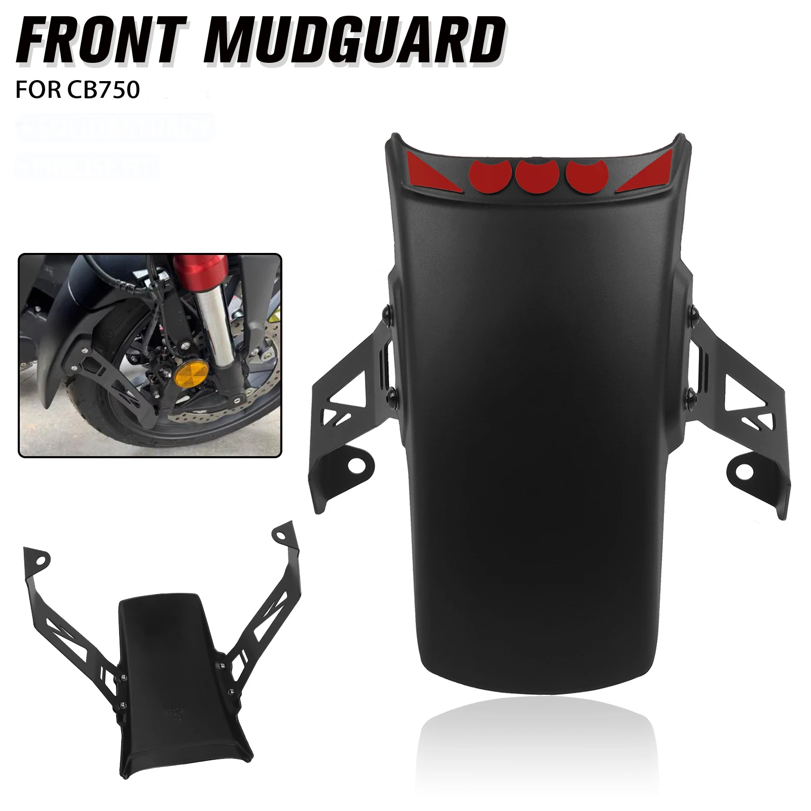 

For Honda CB750 Hornet CB 750 2023 2024 Motorcycle Front Fender Extender Mudguard Extension