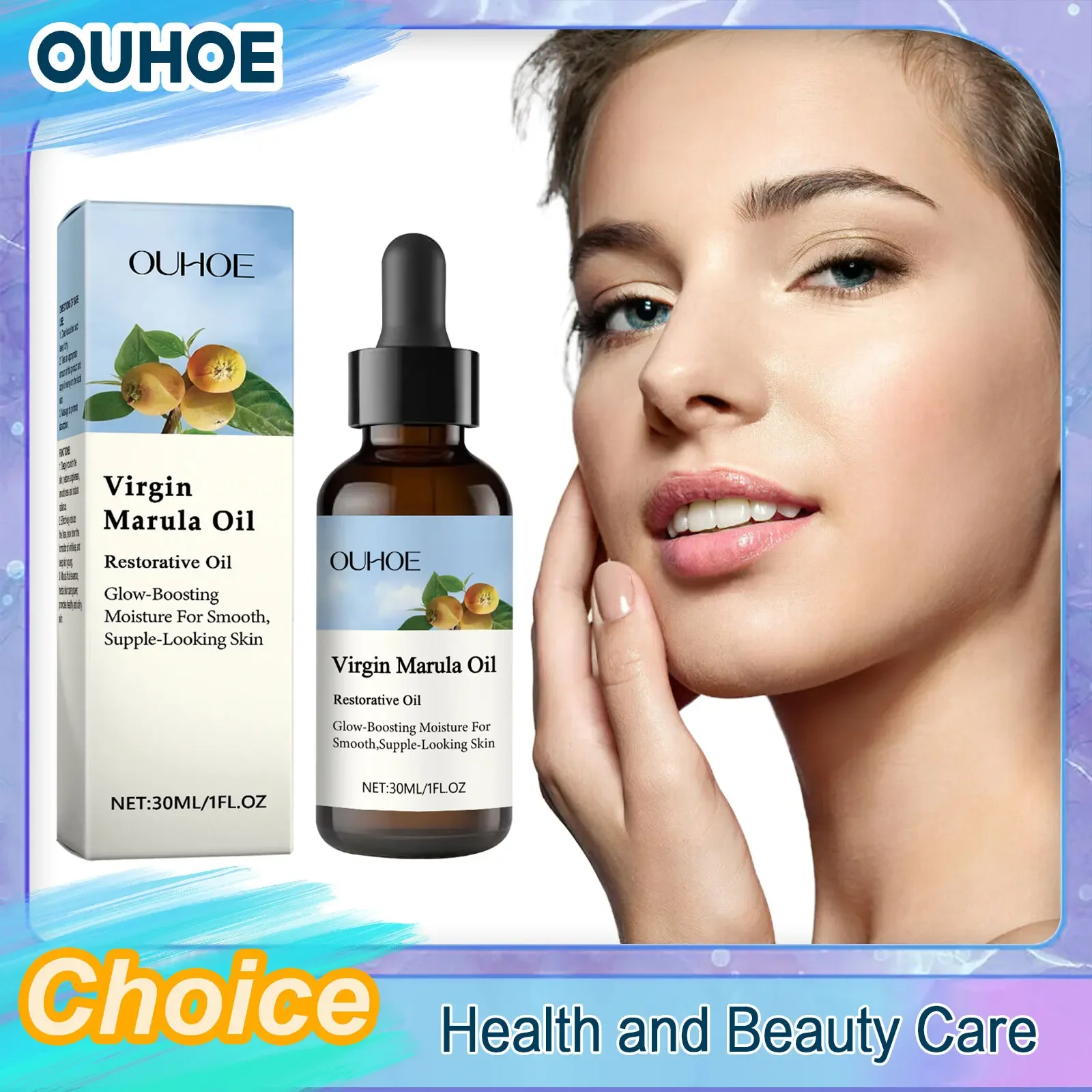 

Virgin Marula Luxury Facial Oil Anti-Aging Fade Fine Lines Repair Tightening Shrink Pores Moisturizer Brighten Nourish Skin Care