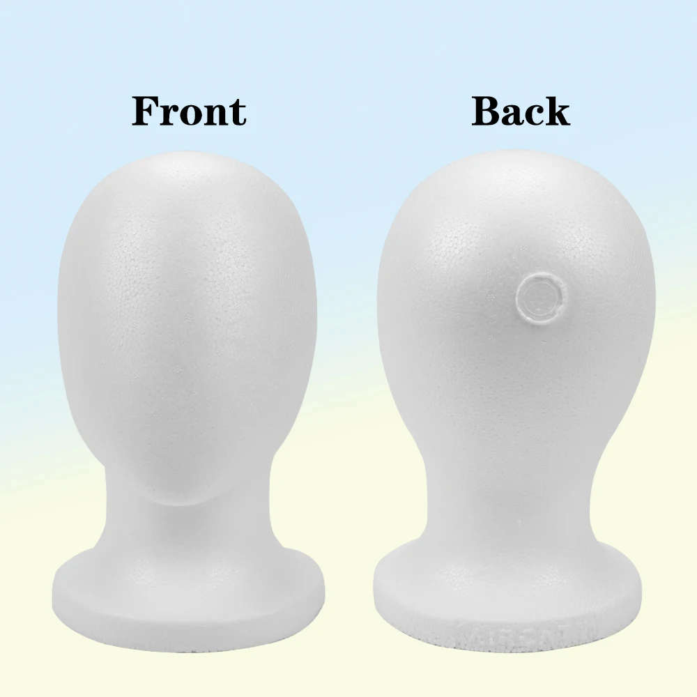 Plussignature رغوة المعرضة رئيس شعر مستعار الوقوف مع 40 دبابيس شعر مستعار رئيس لصنع شعر مستعار الأبيض الستايروفوم رئيس للشعر المستعار القبعات عرض قطع الشعر