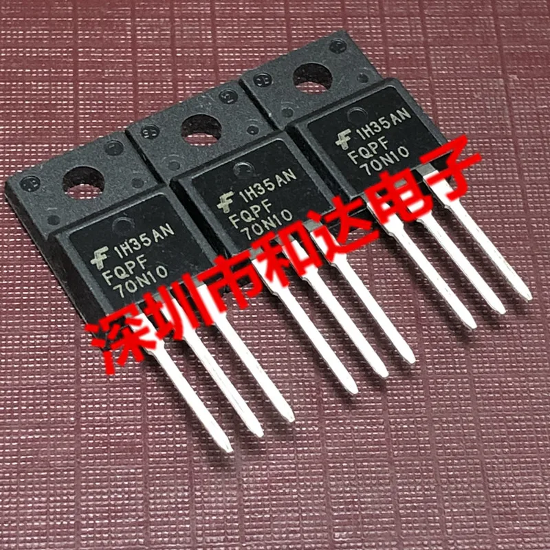 10 unidades FQPF70N10 F 100V 35A
