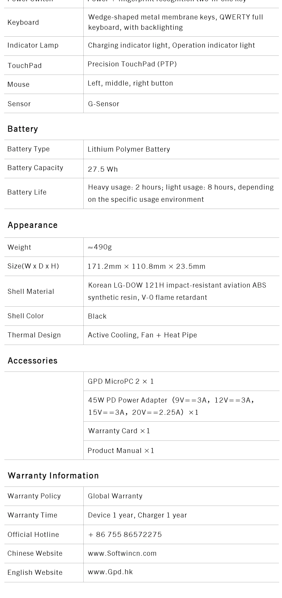 2025 New GPD Micro PC 2 7Inches Mini Industry Laptop Intel® Core™ I3-N250 16GB-512GB Windows 11 Portable Computer Notebook