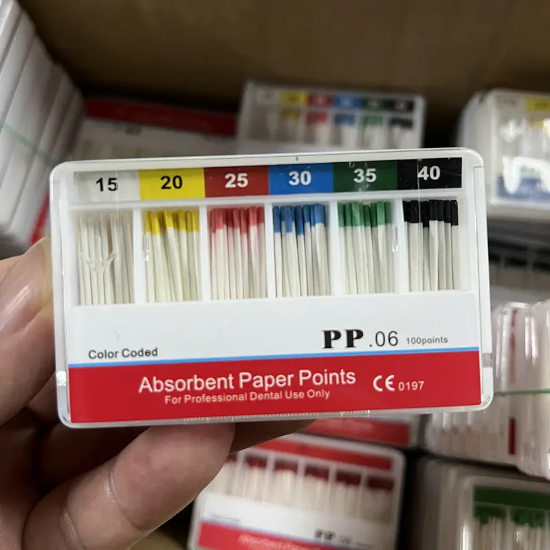 Dental Absorbent Paper Points 06 Taper 15#-40# Endodontics Treatment Cone Cleaning Root Canal Material