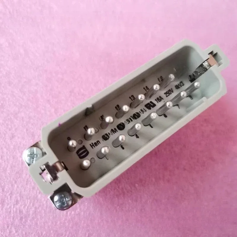 HARTING connector 09200162812 female core HAN-16A-F-s small 16 pin core German original stock