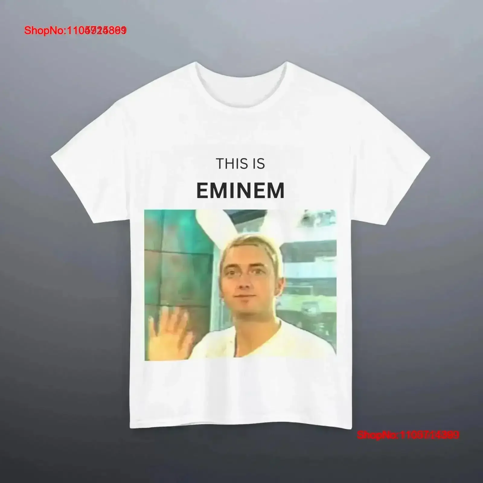 Camiseta de Eminem, divertida, con meme, Slim Shady, humor, Rap God, Marshall Mathers, vintage, lavada, suave, cómoda, con estampado gráfico