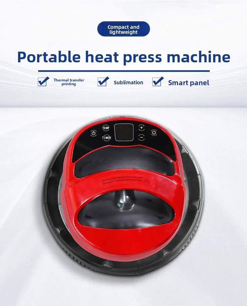 Portable Mini Heat Transfer Machine Small Manual Handheld, Garment T-Shirt Heat Transfer Hot Printing Hot Label Hot Printing