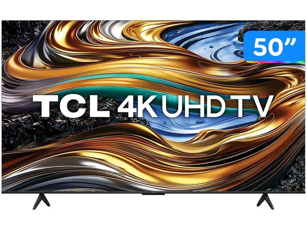 Smart TV 50 "4K UHD LED TCL 50P755 Wi-Fi Bluetooth 3 HDMI 1 USB