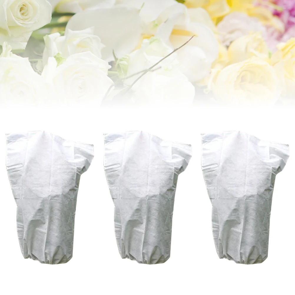 

3pcs 80X120Cm Non-Woven Plant Tree Flower Fabric Cover Winter Cold Rain Wind Protection For Plants White