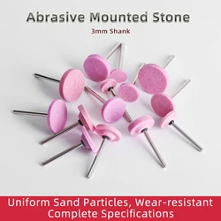 5pcs T-Shaped Abrasive Mounted Stone Point For Rotary Tools Grinding Stone Wheel Head Tools Accessories ﻿
