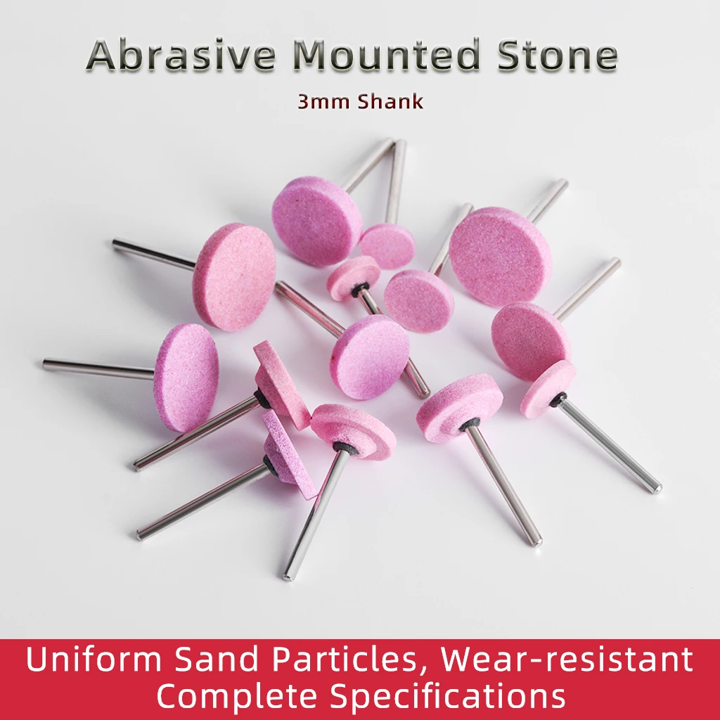 5pcs T-Shaped Abrasive Mounted Stone Point For Rotary Tools Grinding Stone Wheel Head Tools Accessories ﻿