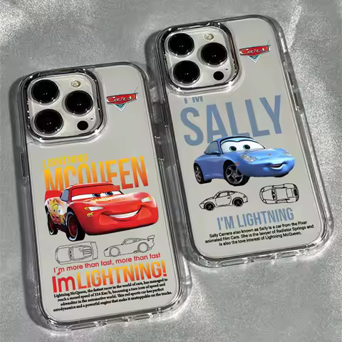 Lightning M-McQueen 95 Cars Transparent Phone Case for Oppo Find A5X A5 F31 F29 X8 A60 A3X A3 A2 A78 A98 A79 A78 A59 Pro 4G 5G