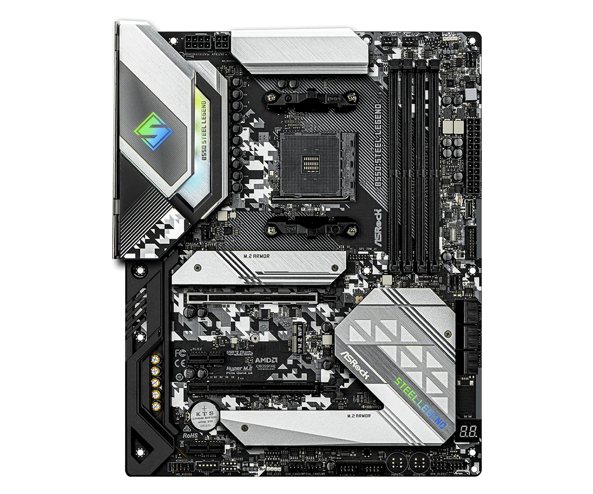 اللوحة الأم ASrock B550 B550 الصلب أسطورة اللوحة الأم AM4 دعم 5900 4500 5700X 3600 5600 5500 وحدة المعالجة المركزية ATX DDR4 128GB M.2 ATX
