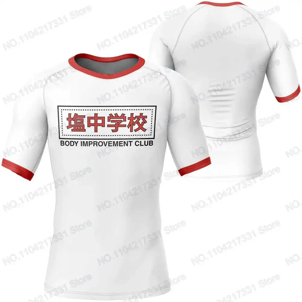 Mob Psycho 100 Anime Rash Guards Surfing Jersey Beach Shirts Swimwear Diving Gym Shorts MMA BJJ Men Jiu Jitsu Fitness Sets view 3