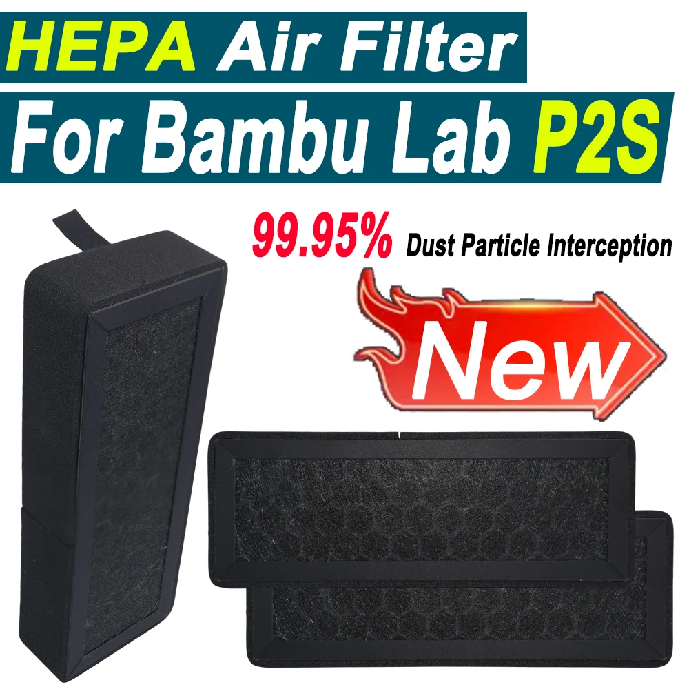 Upgrade Air Filter For Bambu Lab HEPA 13 + Activated Carbon Combo Air Filter Ultra for P2S Series 3D Printers Replacement
