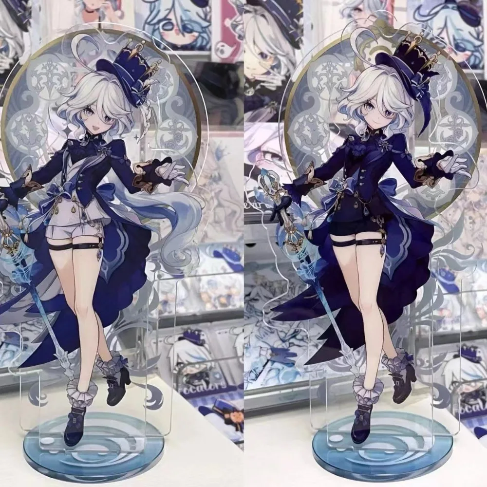 Cartoon Impacting Furina Desk Ornaments Anime Characters Acrylic Brand Role Play Accessories Fans Memorial Collection Gifts