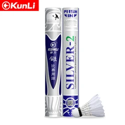 KUNLI01class-Volante de plumas de pato para competición, pluma de pato, bádminton, volante deportivo, raqueta de Bádminton