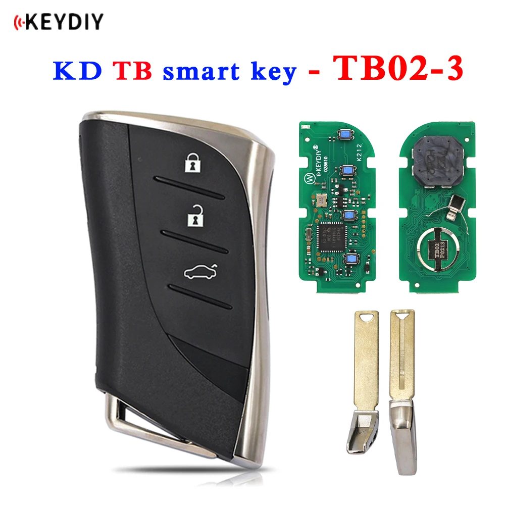 KEYDIY KD 8A Smart Key 3 Buttons Universal Remote TB02 TB02-3 for Lexus ES300h ES350 GX460 LS500 FCCID: 0440 3410