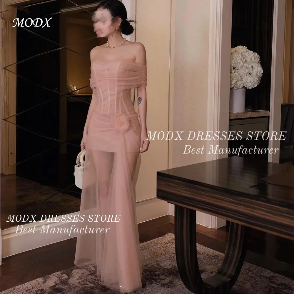 

MODX Элегантные розовые арабские вечерние платья с открытыми плечами Иллюзия Индивидуальные женские вечерние платья Вечерние платья знаменитостей Quinceanera D