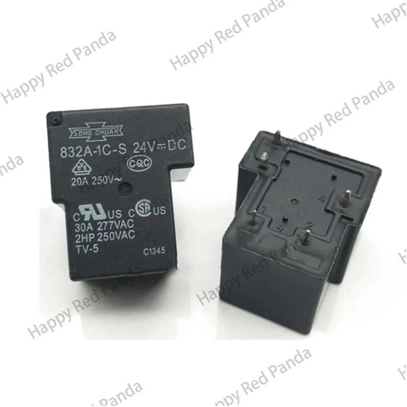 5PCS 100%Original  NEW relay  832A-1C-S 12VDC  832A-1C-S-24VDC  832A 1C S 12VDC  832A1CS 24V  5PIN