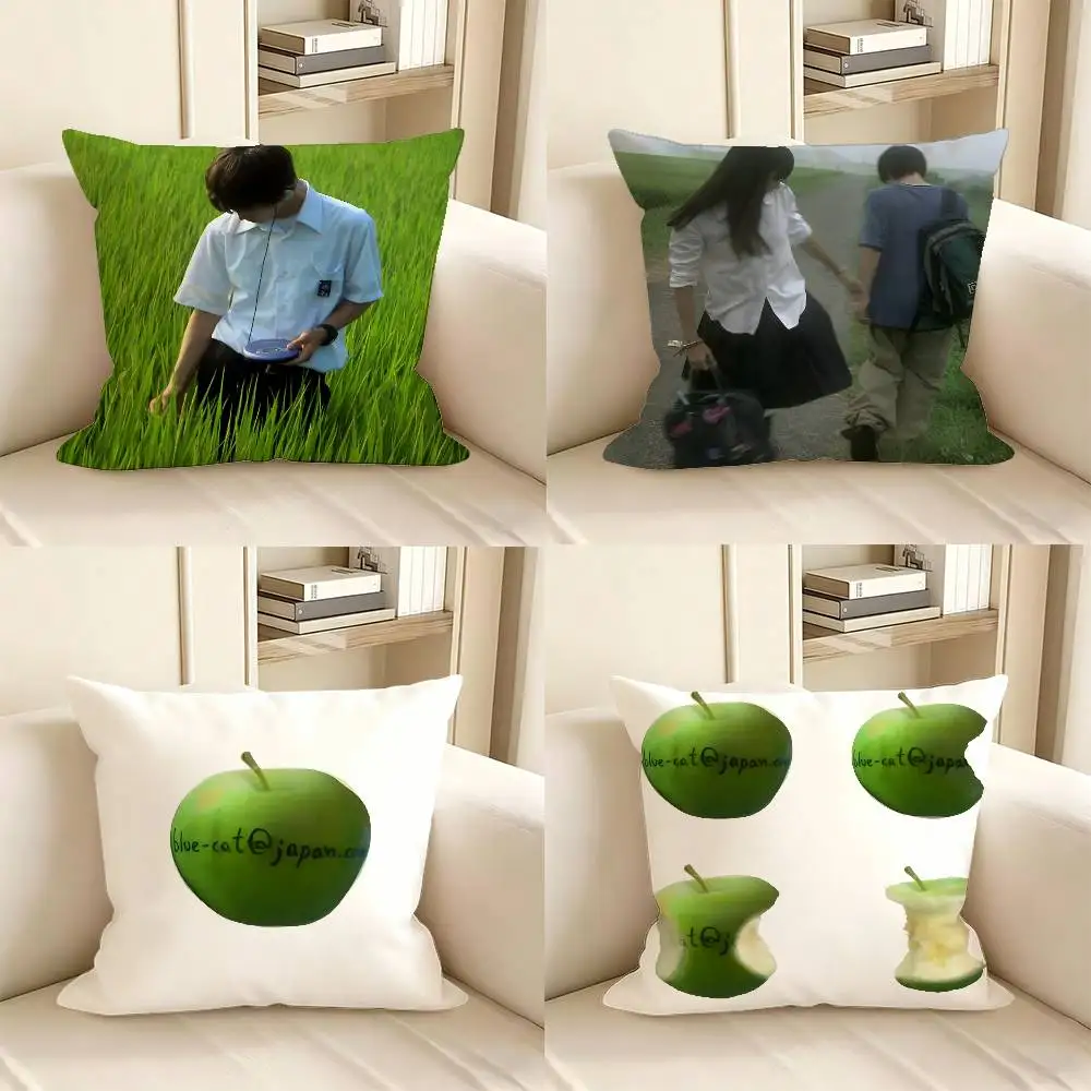 1pc All About Lily Chou-Chou Pillow Case Fashion Square Pillowcase Bedroom Sofa Room Ins Decoration Leisure