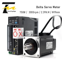 WaveTopSign Delta  Servo Motor kit 750W B2 Series ASD-B2-0721-B ECMA-C20807RS  2.39N.M 5.1A with 3M cable