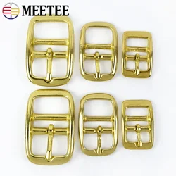 1/2/5Pcs Stainless Steel Solid Brass Belt Buckle Metal Pin Buckles Bags Strap Adjust Slider Clasp DIY Leather Craft Accessories