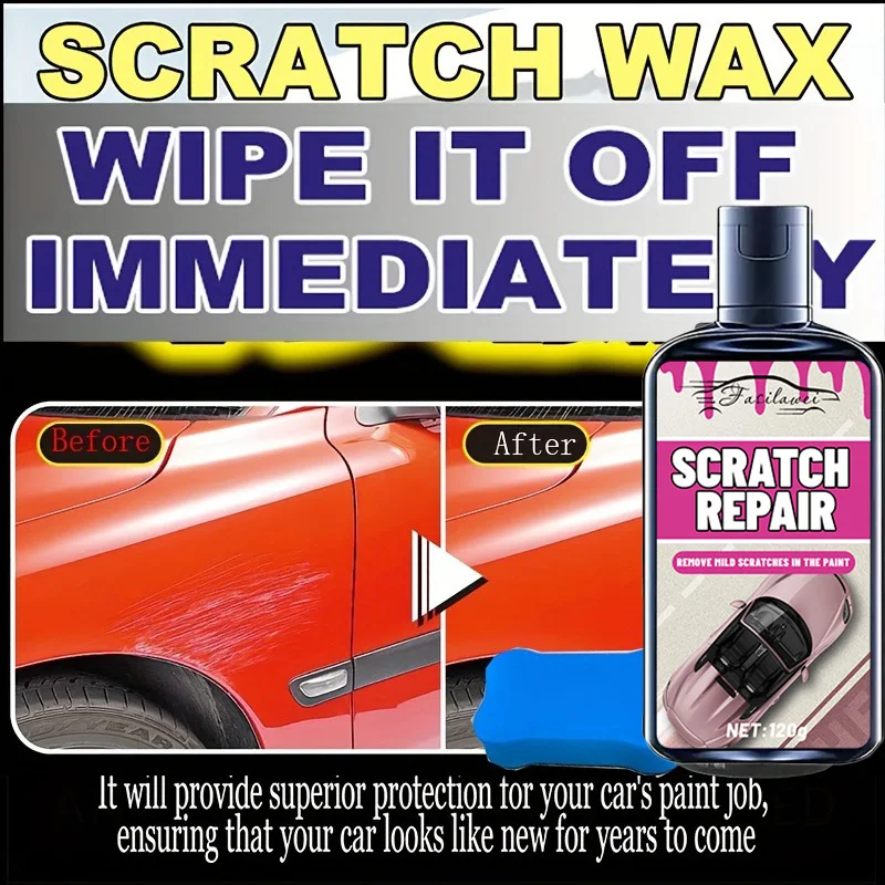 Kit Lilin & Poles Penghilang Goresan - Perbaikan Permukaan Logam Sepeda Motor, Mengembalikan Kilau dengan Teknologi Lapisan Keramik, Dee 5 Menit