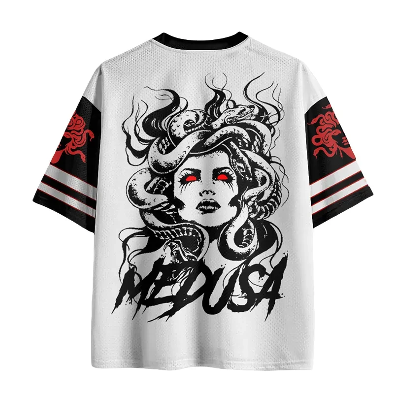 2026 Summer Fashion New Exploration Fun Witch Pandora 3D Printed T-shirt Speed Drying Outdoor Sports V-neck T-shirt Large