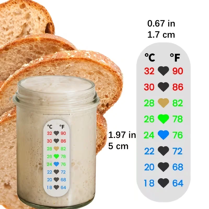 

Home Brewing Bread Fermentation Tank Temperature Sticker LCD Digital Thermometer Patch Wine Making Temperature Measurement Patch